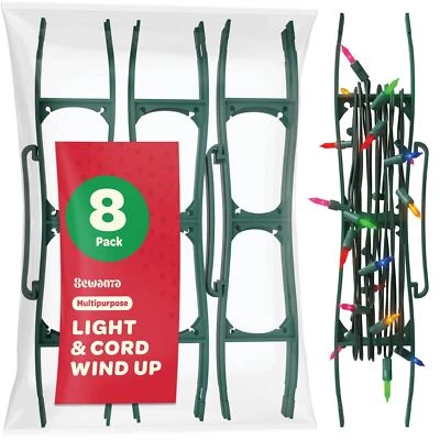 SEWANTA Christmas Lights Storage Holder [Set of 8] All-Purpose Light Cord Win...