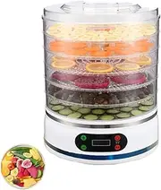 5 Tray Mini Food Dehydrator, 500w Food Dryer with 72h Timer and 35-70° Temperature Control, High Sieve 4.5cm, Home Smart Fruit Dehydrator for Fruit Vegetable Meat Beef Jerky Herb