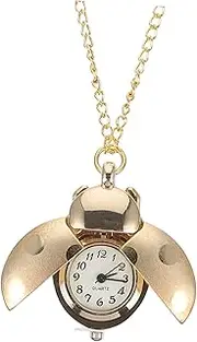 [CONGARTENO] Pocket Watch Fob Watch Carabiner Battery Pendant Rectangular Watches Men Automatic Ladybug Necklaces Watch Watches for Boys Batteries Winder Chain Locket Golden Zinc Alloy