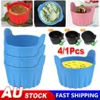 4/1Pcs Silicone Air Fryer Egg Poacher Poaching Ramekins Cups Easy Release Round