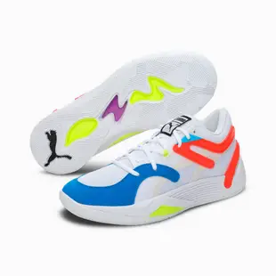 【PUMA】TRC Blaze Court 籃球鞋 男鞋 女鞋 白彩色-37658201