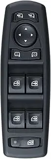 Electric window switch For Renault for Laguna 3 for Megane 3 Fluence 2008-2016 Console Regulator Button 254000015R Power for Master Window Control Switch(Black)