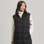 【SUPERDRY】女裝 保暖背心 LONGLINE QUILTED GILET(黑)