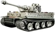 Wheelfun Henglong 1/8 RC German Tiger I RTR Giant Tank 3818 Model - Full Metal, Tracks, Wheel Barrel Recoil, 360 Turret Rotation, BB Shooting Airsoft