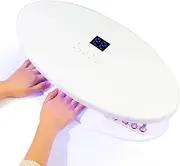 Nail Dryer with 5 Timers, Uv Nail Lamp, 256w Uv Led Nail Lamp, Auto Sensor, and Spacious Interior, for Gel Nails Detachable Curing Lamp Gel Nail Polish Lamp