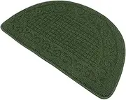 BESPORTBLE Indoor Entrance Rug Semi-Circular Non-Slip Floor Home Mat Dark 40x63cm Polypropylene Fiber Rug