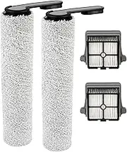 Replacement Brush Roller for Tineco Floor ONE S6/ S7 PRO Smart Cordless Wet Dry Vacuum Cleaner Accessories (2 Brush Roller+2 HEPA Filters)