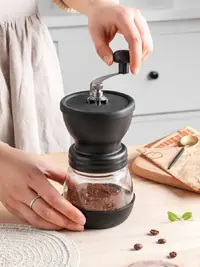 在飛比找樂天市場購物網優惠-免運 咖啡豆研磨機手磨咖啡機家用小型現磨手動研磨器手搖磨豆機