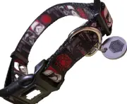 PETCO Star Wars DARK SIDE Dog Collar CHARM Muffler NEW Medium EMPIRE Black Red M