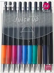 Pilot Knock Gel Ink Extra Fine Ballpoint Pen, Juice Up 04, 10 Color Assorted (LJP200S4-10C)