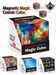 NEW Geometric Changeable Magnetic Magic Cube anti Stress 3D Hand Flip Puzzle Cub