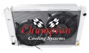 RC 2 Row 1" Tubes Radiator W/ 2 12" Fans for 1983 - 1986 Mercury Marquis #AE138 (for: Ford)