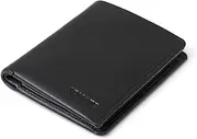 [Arnate] Men's Genuine Leather Note Sleeve Wallet RFID Blocking Slim Bifold Holds 4-11 Cards Coin Pouch Flat Notes Bills Pull-tab for Less Used Cards (Black)