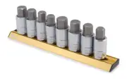 Titan 16132 Hex Bit Sockets - 1/2in. Drive, 8-Pc. SAE/MM Metric Set