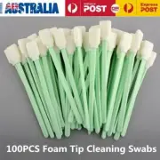 100PCS Foam Cleaning Swabs - Micro-Mechanical Cleaning for Hard Disk Drives/LCD