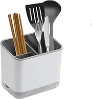 Kitchen Utensil Holder & Organizer–Sturdy Detachable Utensil Caddy for Spoons, Spatulas, Flatware – Easy to Clean Cutlery Countertop Storage for Home, Kitchen
