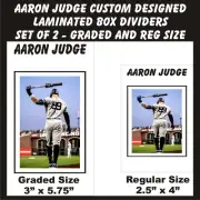 Aaron Judge Custom Designed Laminated Box Dividers Set of 2 Graded and Reg Size