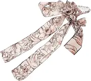 Vintage Bow Hair Clips for Women Charming Tassel Ribbon Hair Accessories Secure Shark Clip Design Traditional Aesthetics Comfortable and Durable
