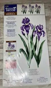 Vintage Plaid Stencil Decor Elements for Mural Stencil Iris Pattern #26872