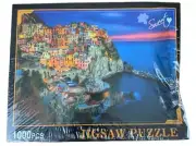 1000 Piece Jigsaw Puzzle Sunset Sweet Factory Sealed Ocean Cliffside *Box Damage