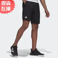 在飛比找蝦皮商城優惠-Adidas 男裝 短褲 訓練 拼接網布 可調式抽繩 黑【運