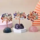 With Base Crystal Feng Shui Trees DIY Wealth Tree Ornaments Office