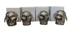Lot Of 4 - Avengers Ultron Head Cookie Jar Marvel Ceramic Silver Metallic