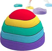 Balance Stones - Stepping Stones, Obstacle Courses Games | Sensory Equipment Kindergarten Early Education Equipment, Indoor Exercise Balance Coordination Toys Children Balance Toys for Fitness