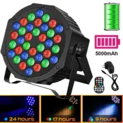 4PCS Rechargeable Stage Par Light Wireless 36LED RGB Uplights DJ Battery Powered
