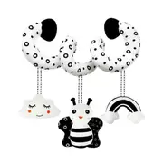Catzon Baby Hanging Toy for Stroller and Crib Spiral Plush Toy for Newborn Bee