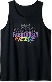 [Disney] Villains Ursula Fabulously Fierce Rainbow Text Tank Top