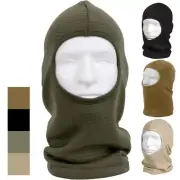 One-Hole Waffle Knit Balaclava – Tactical Face Mask & Head Cover ECWCS Cold Gear