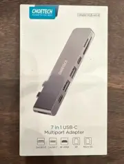 Choetech HUB-M-14 7 in 1 USB-C Multiport Adapter HDMI Micro Hub for MacBook NEW