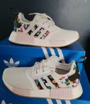 NEW AUTHENTIC ADIDAS ORIGINALS NMD_R1 x RICH MNISI 'ROSES ‑ WHITE' WOMENS US 6.5