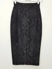 BARDOT Womens Size 6 Black Vanessa Mesh Lace Midi Skirt NEW RRP$99.95