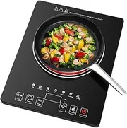 Electric Induction Cooktop with Australian Plug, 2000W Induction Stove Burner, Countertop Hot Plate with 8-Level Power Adjustment, Auto-Shut-Off, LED Display, Auto Pot Detection
