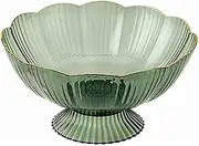 High Foot Serving Tray,Modern Fruit Bowl with Drainage,Dessert Display Plate Home Fruit Tray for Coffee Table,Snacks,Nuts & Candy Snack Plate