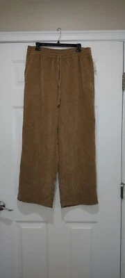 NWT GAP Corduroy Pull-On Camel Wide Leg Size Large Pants