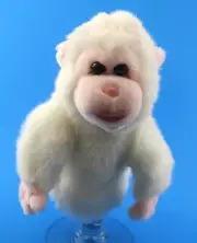 GANZ Plush White Girl Gorilla Monkey HAND PUPPET