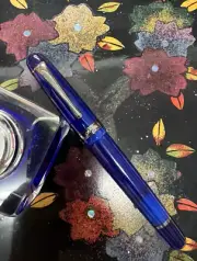 Opus 88 JAZZ Color Fountain Pen in Blue - Fine Point - NEW in Box