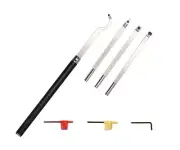 Carbide Tipped Wood Turning tools set Lathe Rougher Finisher Detailer Swan Ne...