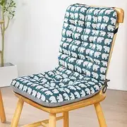 High Back Chair Cushions Thickened Office Chair Seat Cushion Indoor Outdoor Rocking Patio Chair Cushions Upper and Lower with Ties Non Skid Slip One-Piece Dining Chair Pad ( Color : #4 , Size : 35*45*
