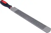 wevsuipo Horseshoe File, 18 Inches Black Farrier Hoof Rasp Tool with Handle, Suitable for Repair Horse Hooves, Goat Hooves, Cow Hooves and Wood Working