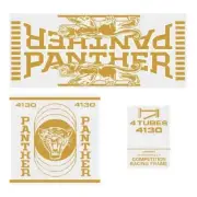 CYC - Panther gold on clear decals - old school bmx
