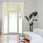 Waterfall Sheer Window Valances for Kitchen - Topper Curtains Tassels Swag Va...