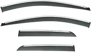STIDPFZX Window Visor Side Window Deflector Weather Shield Awnings & Shelters Compatible for BAIC Senova A1 2013 2014 2015 2016 2017 2018 2019 2020(Sedan)