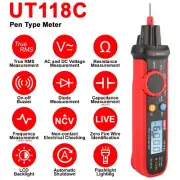 UNI-T UT118C Pen Type Digital Multimeter Volt Tester 6000Bits TRMS NCV/Live Test