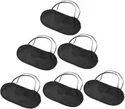 YOSADIER 6Pcs Sleep Eye Mask Elastic Portable Eye Cover for Travel Outdoor Blocks Light for Better Sleep for Home Hotel Camping and Train Use
