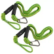 4X( 2-Pack Boat Bungee Dock Line with Hook Mooring Rope Boat Accessories2663