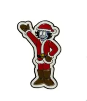 Minislingers Enamel Pins Le Mime As Santa Claus Darkslinger Comics